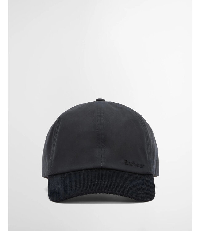 Barbour Cap, Model Ashby, Donkerblauw met Donkerblauw Ribcord Visor
