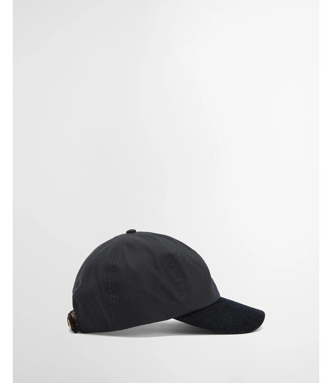 Barbour Cap, Model Ashby, Donkerblauw met Donkerblauw Ribcord Visor