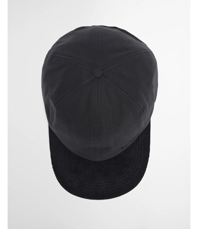 Barbour Cap, Model Ashby, Donkerblauw met Donkerblauw Ribcord Visor