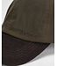 Barbour Cap, Model Ashby, Olijfgroen met Bruin Ribcord Visor