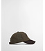 Barbour Cap, Model Ashby, Olijfgroen met Bruin Ribcord Visor