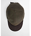 Barbour Cap, Model Ashby, Olijfgroen met Bruin Ribcord Visor