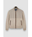 Paul & Shark Hybrid Jas/Vest met Rits, Wol, Cashmere, Suede en Typhoon Re-4x4 Stretch Details, Beige