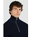 Paul & Shark Trui, Half-Zip, Tech Wol Mix, Donkerblauw