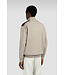 Paul & Shark Trui, Half-Zip, Wol/Cashmere Mix, Suede Details, Beige
