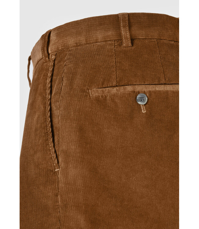 Hiltl Herenbroek, Ribcord, Fijne Rib, Chino Model, Camel