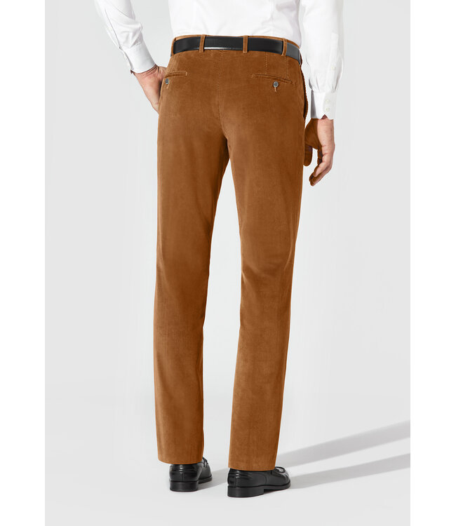 Hiltl Herenbroek, Ribcord, Fijne Rib, Chino Model, Camel