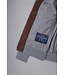 Paul & Shark Vest met Rits, Bruin Suede, Antraciet Wol Cashmere Combinatie