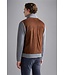 Paul & Shark Vest met Rits, Bruin Suede, Antraciet Wol Cashmere Combinatie