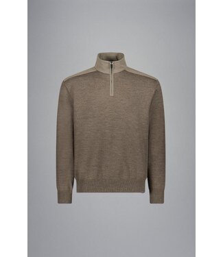 Paul & Shark Paul & Shark, Trui, Half-Zip, Typhoon RE-4x4 Stretch, Schouder Patches, Beige