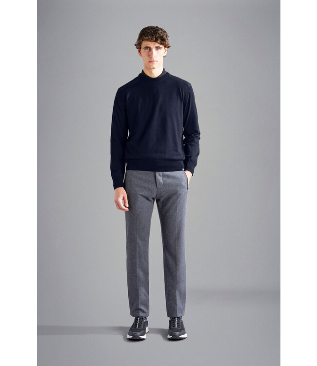 Paul & Shark Sweater, Ronde Hals, Donkerblauw