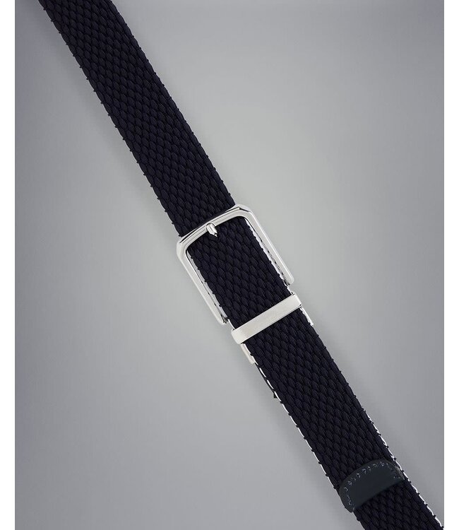 Paul & Shark Riem, Gevlochten, Reversibel Blauw of Wit