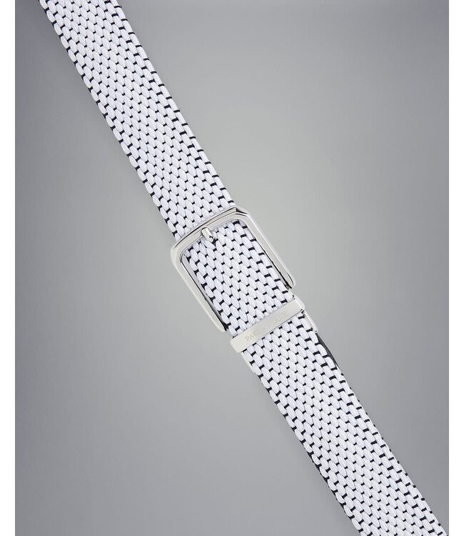 Paul & Shark Riem, Gevlochten, Reversibel Blauw of Wit