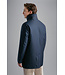 Paul & Shark Jas, Driekwart met Bruin Suede accenten, Donkerblauw