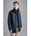 Paul & Shark Jas, Driekwart met Bruin Suede accenten, Donkerblauw