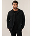 Cavallaro Napoli Overshirt met Drukknoopsluiting,  Wol-blend, Stretch, Zwart