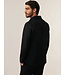 Cavallaro Napoli Overshirt met Drukknoopsluiting,  Wol-blend, Stretch, Zwart