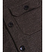 Cavallaro Napoli Overshirt met Knoopsluiting, Katoen Blend, Stretch, Bruin Gemeleerd