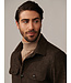 Cavallaro Napoli Overshirt met Knoopsluiting, Katoen Blend, Stretch, Bruin Gemeleerd