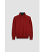 Paul & Shark Trui, Half-Zip, Soft Cool Touch Wol met Typhoon® Platinum details, Burnt Orange