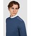 Paul & Shark Trui,  Ronde-Hals, Typhoon RE-4x4 Stretch, Schouder Patches, Jeans Blauw