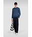 Paul & Shark Trui,  Ronde-Hals, Typhoon RE-4x4 Stretch, Schouder Patches, Jeans Blauw