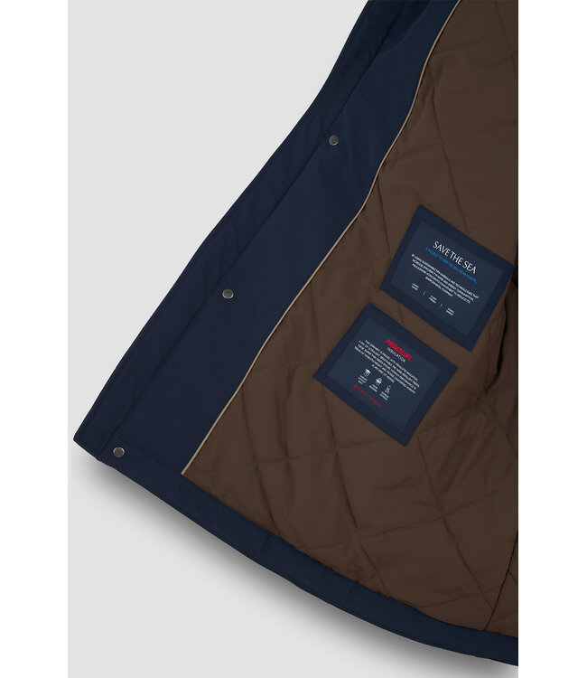 Paul & Shark Driekwart Jas, Car Coat, RE 4X4 stretch Typhoon®, Donkerblauw