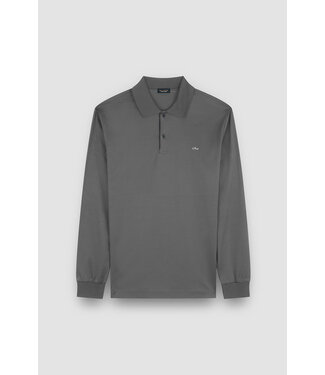 Paul & Shark Paul & Shark, Polo Shirt, Lange Mouw, Aqua Touch Katoen, Antraciet Grijs