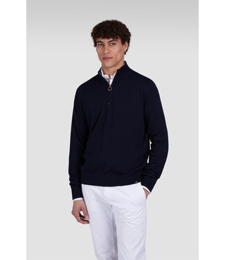 Paul & Shark Paul & Shark, Trui, Half-Zip, Katoen, Donkerblauw