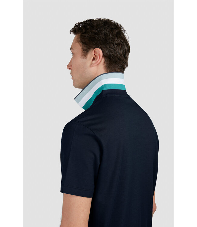 Paul & Shark Polo, Korte Mouw, X-Soft Piqué Katoen, Donkerblauw