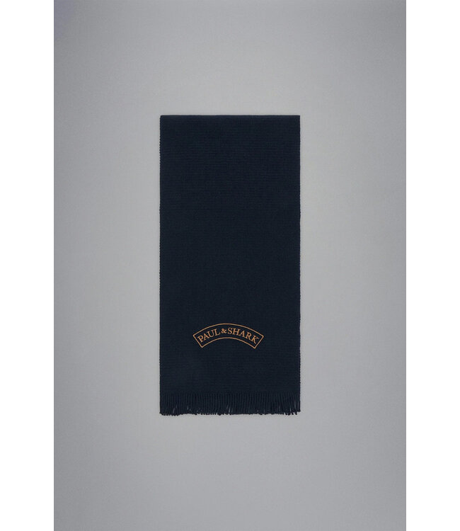 Paul & Shark Sjaal, Gebreid, Donkerblauw, Moon Logo