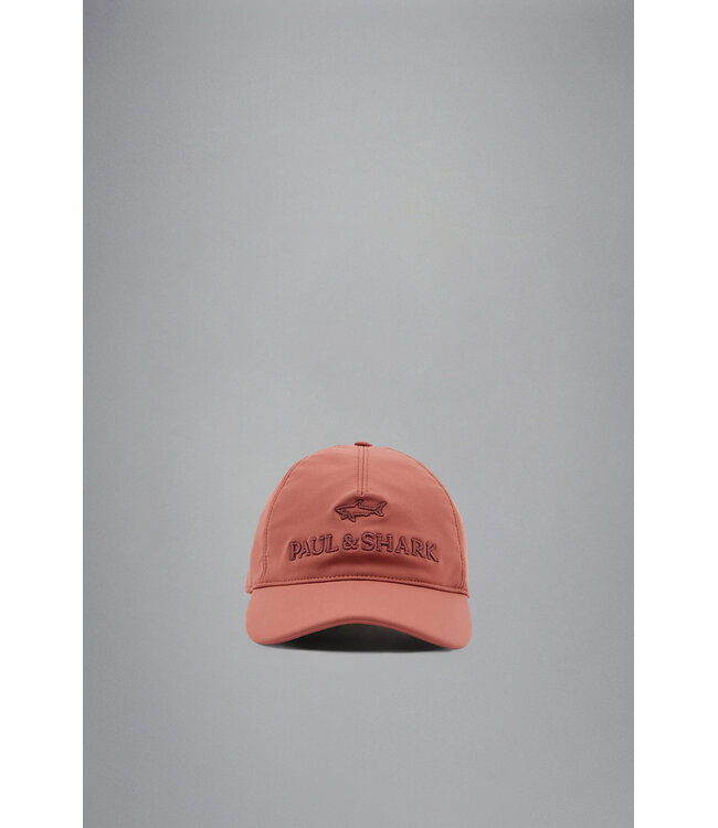 Paul & Shark Baseball Cap met 3D Logo, Burnt Orange