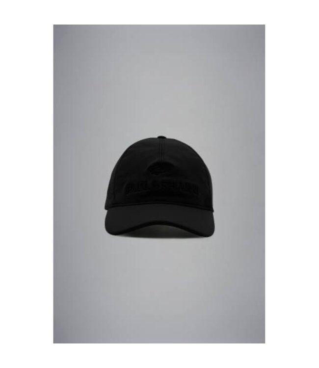 Paul & Shark Baseball Cap met 3D Logo, Zwart