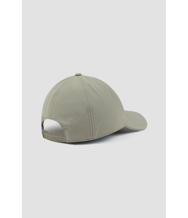 Paul & Shark Baseball Cap met Moon Batch Logo, Almond, Lichtbeige