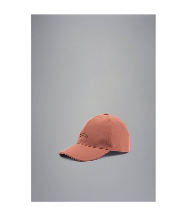 Paul & Shark Baseball Cap met Moon Batch Logo, Burnt Orange