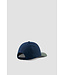 Paul & Shark Baseball Cap, Katoen, Two-Tone, Geborduurd Logo, Donkerblauw / Groen