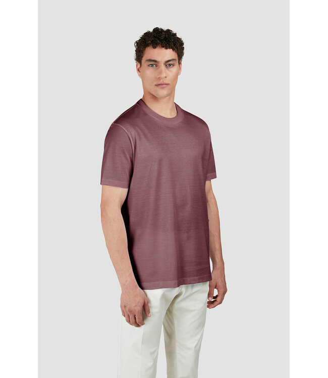 Paul & Shark T-Shirt, Piqué, Gemerceriseerd Katoen, Kleur Oud Roze