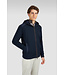 Paul & Shark Vest met Capuchon en Rits, Katoen Mix, Typhoon ® RE-4X4 Stretch Details, Donkerblauw met Suede Accenten