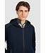 Paul & Shark Vest met Capuchon en Rits, Katoen Mix, Typhoon ® RE-4X4 Stretch Details, Donkerblauw met Suede Accenten