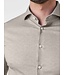 Desoto Luxury Line Overhemd, Herringbone Design, Supima Jersey Katoen, Beige, Cutaway Kraag
