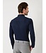 Desoto Heren, Jersey Overhemd, Lange Mouw, Kent Kraag, Donkerblauw Piqué