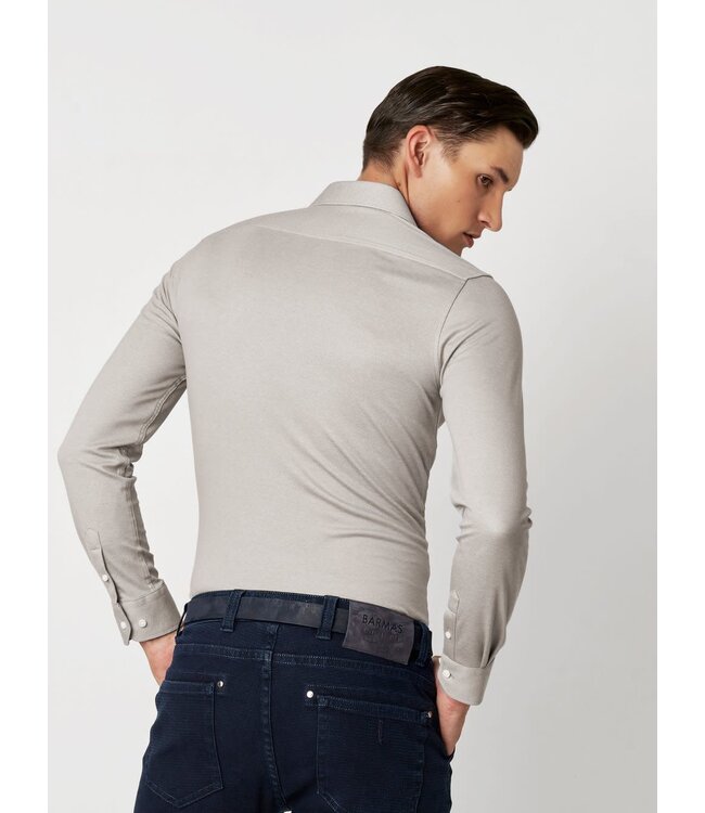 Desoto Luxury Line Overhemd, Regal Twill Design, Supima Jersey Katoen, Taupe