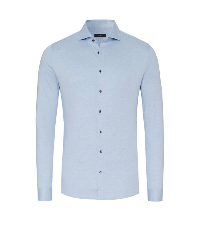 Desoto Luxury Line Overhemd, Supima Jersey Katoen, Lichtblauw,  Cutaway Kraag