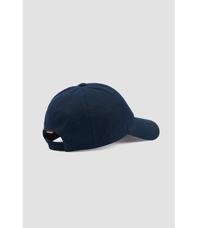 Paul & Shark Baseball Cap, Katoen, Metal Logo, Donkerblauw