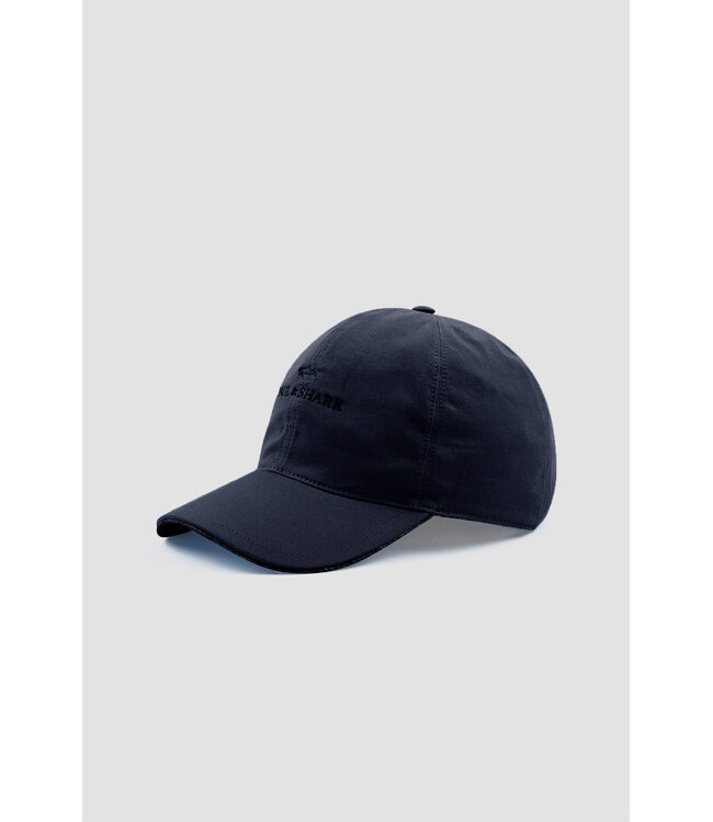 Paul & Shark Baseball Cap, Katoen, Geborduurd Logo, Donkerblauw