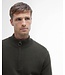 Barbour Trui, Half-Zip, Groen Gemeleerd, Tartan Accenten