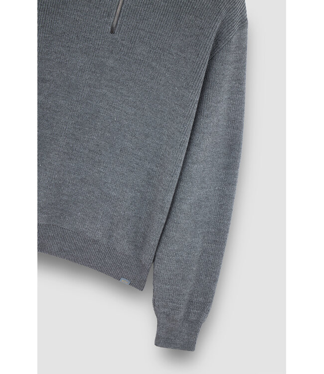 Paul & Shark Trui, Half-Zip, Tech Wol Mix, Grijs