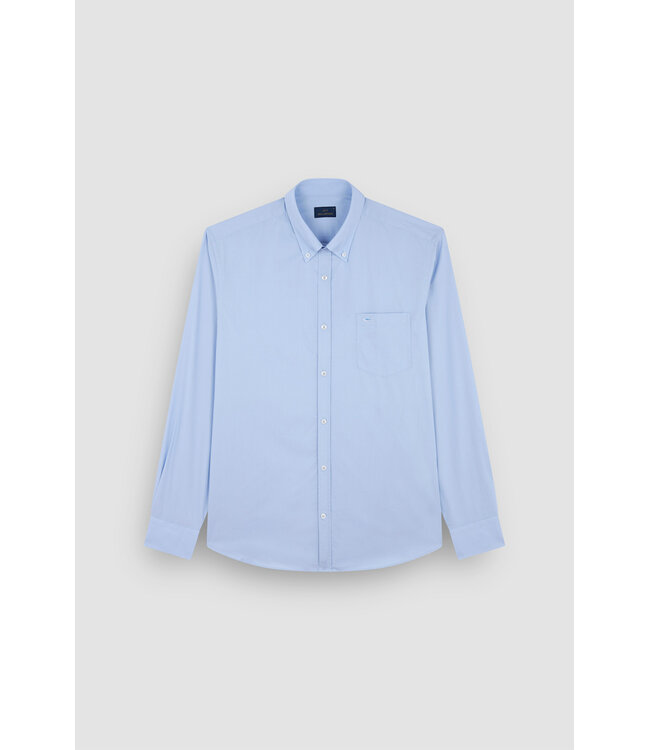 Paul & Shark Overhemd, Katoen, Lange Mouw, Lichtblauw