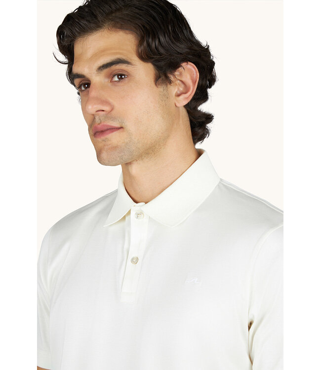 Paul & Shark Polo, Korte Mouw, Aqua Touch, Katoen, Off-White