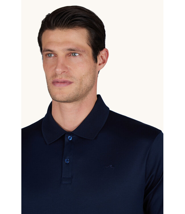 Paul & Shark Polo, Korte Mouw, Aqua Touch, Katoen, Uni Donkerblauw